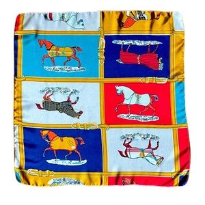 Colorful Horse Print Handkerchief